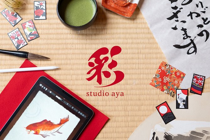 Calligraphy & Digital Art Workshop in Kyoto - Etegami on an iPad: Turning Characters Into Picture-Letter Postcards