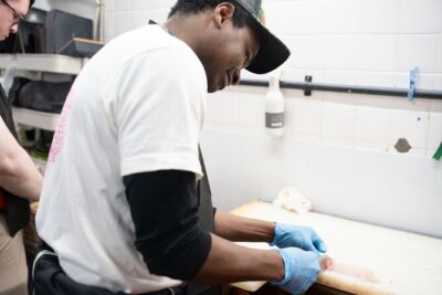 Fish Cutting workshop in Kyoto Japan - The 2.5-hour flow: how the class moves from fish to sashimi