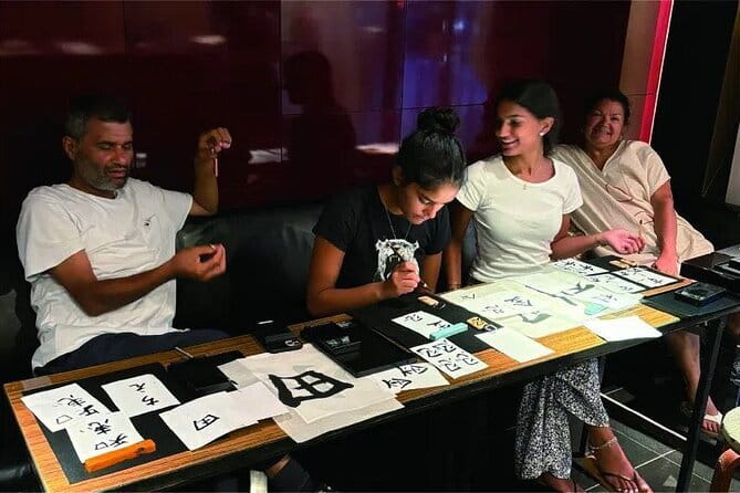 Japanese Calligraphy - Shodo - Lesson (near Kyoto Station) - Step 3: Turn Your Name Into Kanji (With Meaning Support)