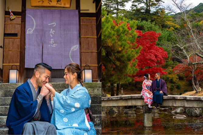 Kyoto Private Kimono Photoshoot for Couple and Solo - Stop 2: Yasaka Koshin-Do for colorful, spiritual contrast