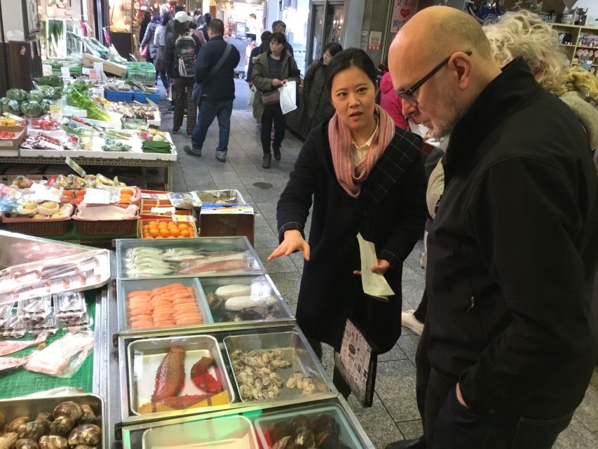 Nishiki Market Food Tour with Cooking Class - Tastings during the tour: pickles, samples, and optional sake