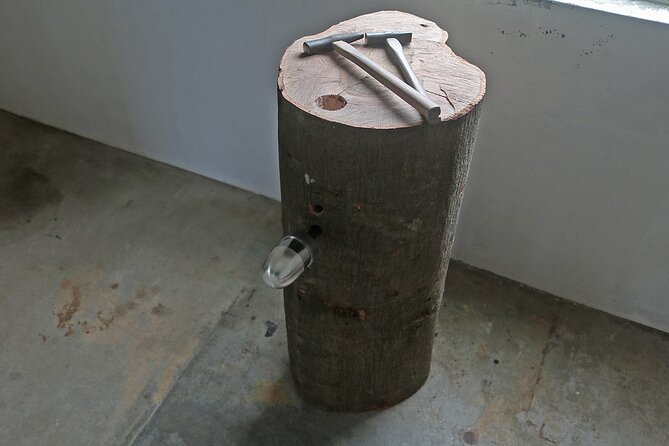 Private Pewter Sake Cup Experience with a Kyoto Artisan - Hammering pewter with Kanako: how your patterns form