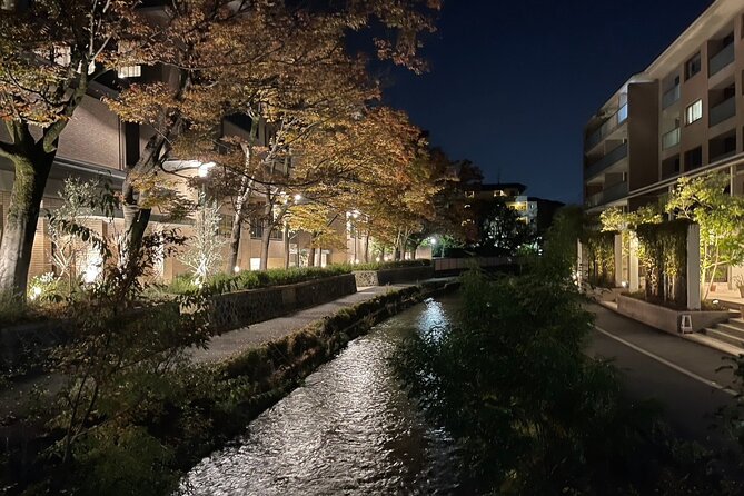 See What You Can’t See by Day — Explore Kyoto at Night by E-Bike - Shirakawa Canal and Chaya-mati Vibes: Tea Streets by Moonlight