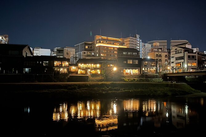 See What You Can’t See by Day — Explore Kyoto at Night by E-Bike - Heian Shrine’s Red Torii and Hokodencho on the Kamo River