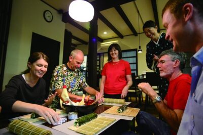Sushi - Authentic Japanese Cooking Class - the best souvenir from Kyoto! - Kaori’s kitchen setup: small group, clear instructions, home atmosphere