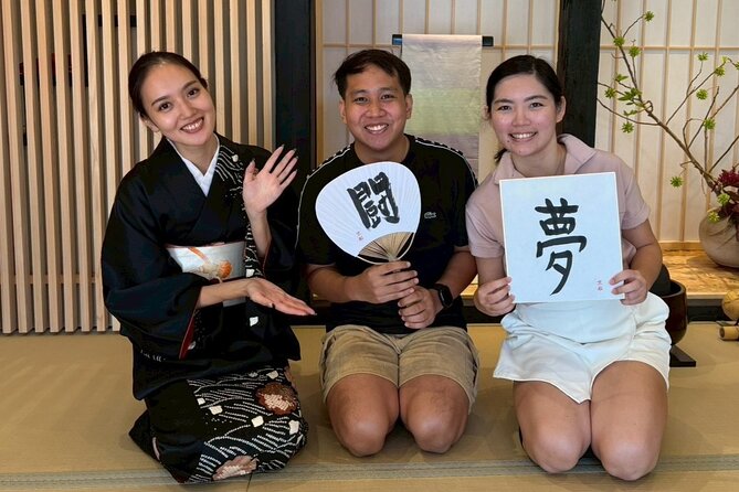 【OKADA】Kyoto Japanese calligraphy experience (shodo) - A 1-Hour Kyoto Shodo Lesson Built for Real Beginners